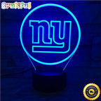 New York Giants Night Light Sports 3D Illusion LED Lamp