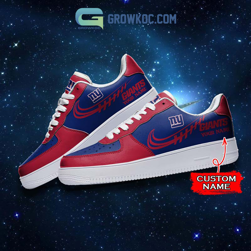 New York Giants Personalized Air Force 1 Sneaker Shoes