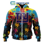 New York Giants Personalized Autism Awareness Puzzle Painting Hoodie Shirts