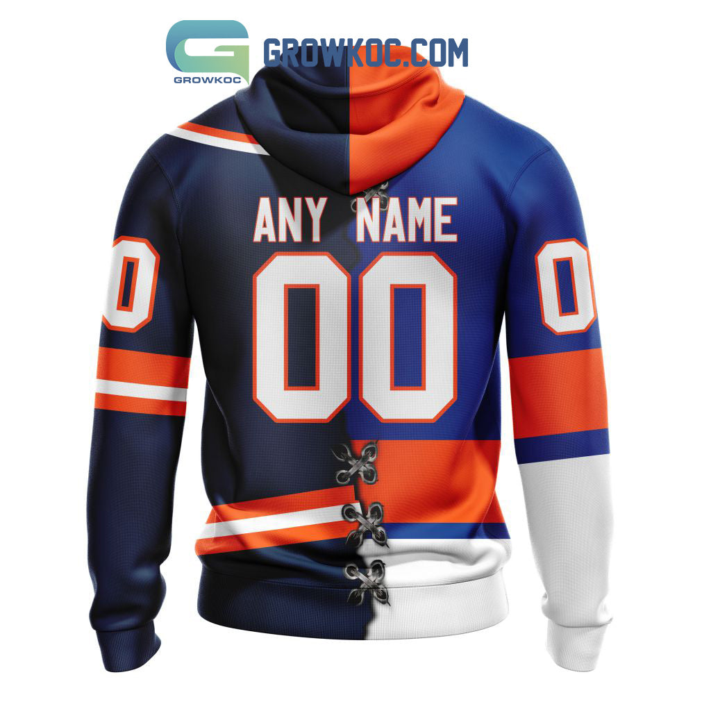 New York Islanders Mix Reverse Retro Personalized Hoodie Shirts