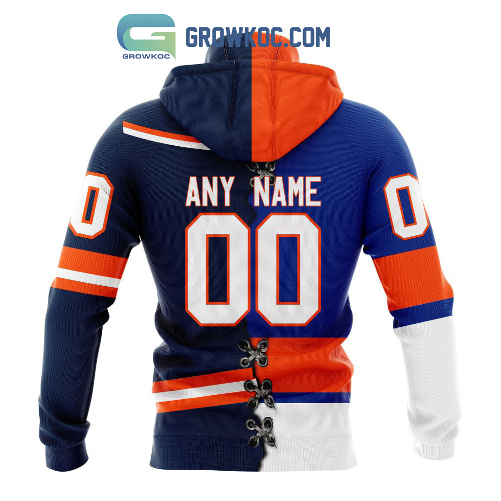 New York Islanders Mix Reverse Retro Personalized Hoodie Shirts