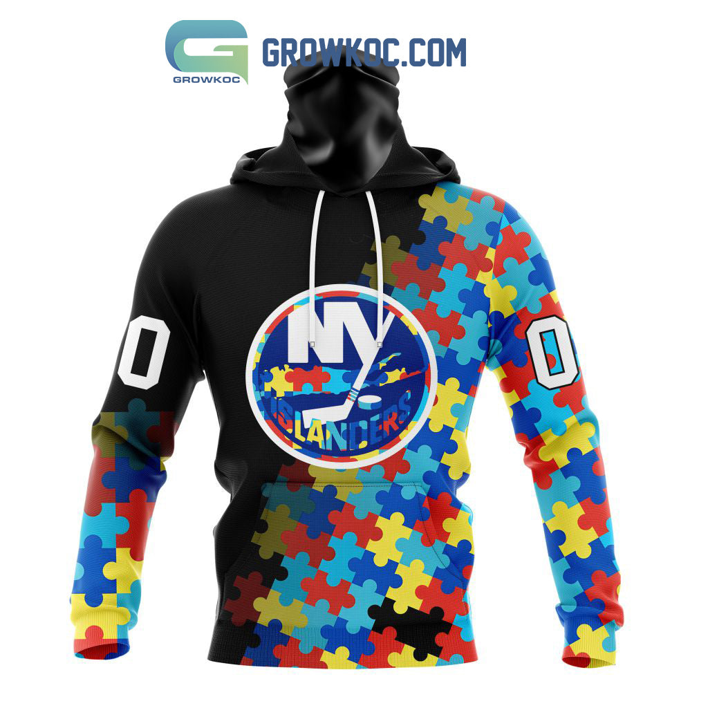 New York Islanders Puzzle Design Autism Awareness Personalized Hoodie Shirts