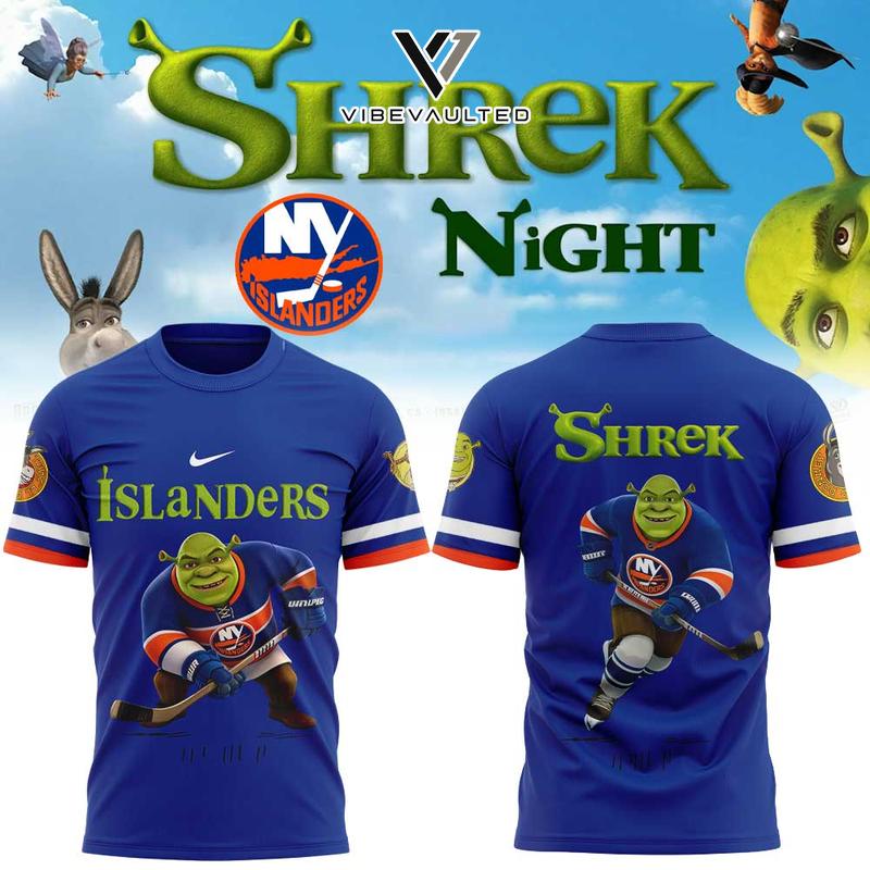 New York Islanders Shrek Night Graphic Tee Shirt