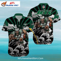 New York Jets Aloha Shirt – Ocean Wave And Warrior Design