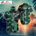 New York Jets Aloha Shirt – Sunset Palm Tree Theme