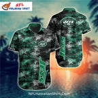 New York Jets Aloha Shirt – Sunset Palm Tree Theme
