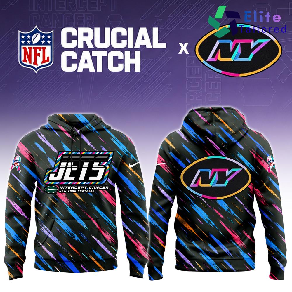 New York Jets Crucial Catch Intercept Cancer 2026 Hoodie