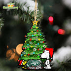 New York Jets Custom Snoopy Peanuts Christmas Ornament Xmas Tree Decorations