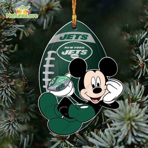 New York Jets Mickey Mouse Ornament Disney Christmas Decorations