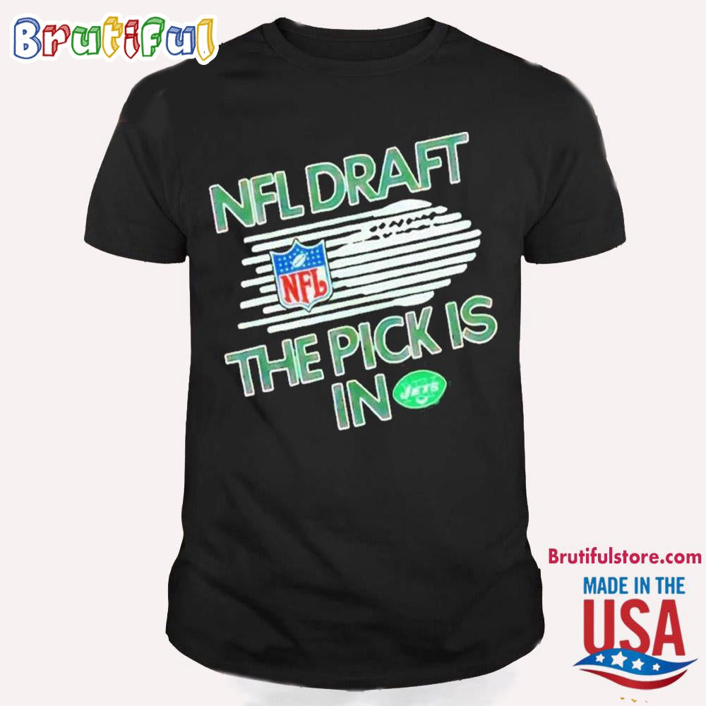New York Jets NFL Draft The Pick Is In Logo T Shirt