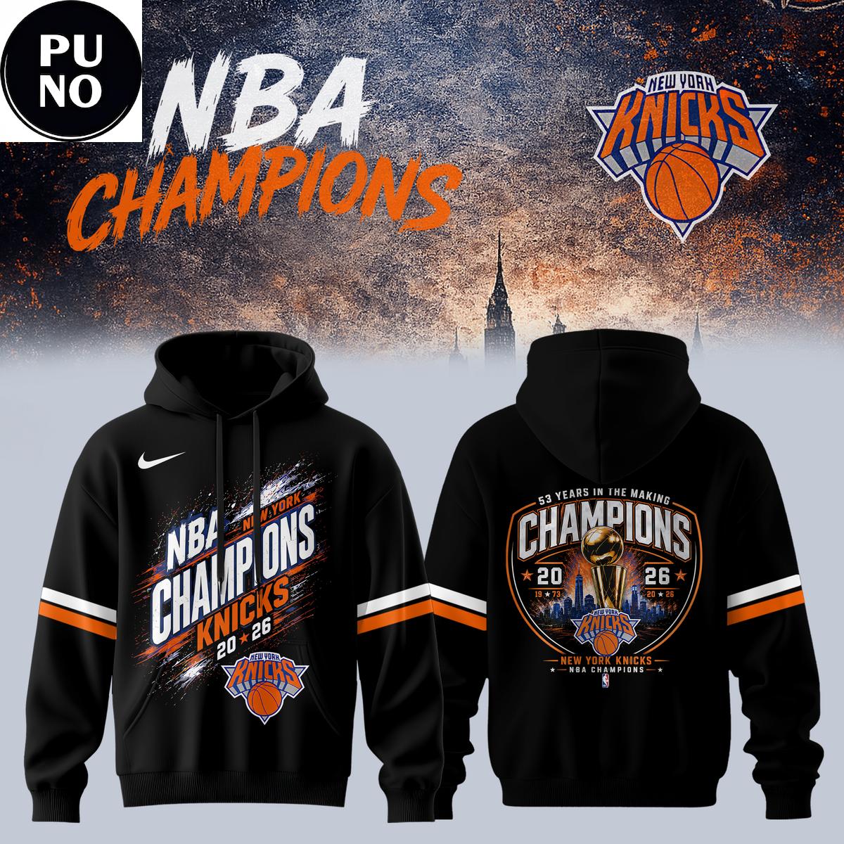 New York Knicks 2026 NBA Champions 53 Years Hoodie T-Shirt
