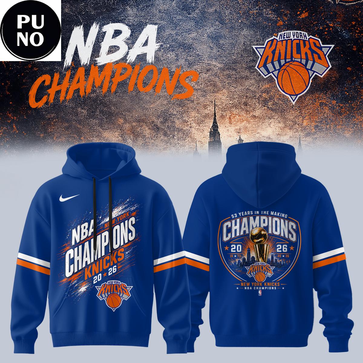 New York Knicks 2026 NBA Champions 53 Years Hoodie T-Shirt