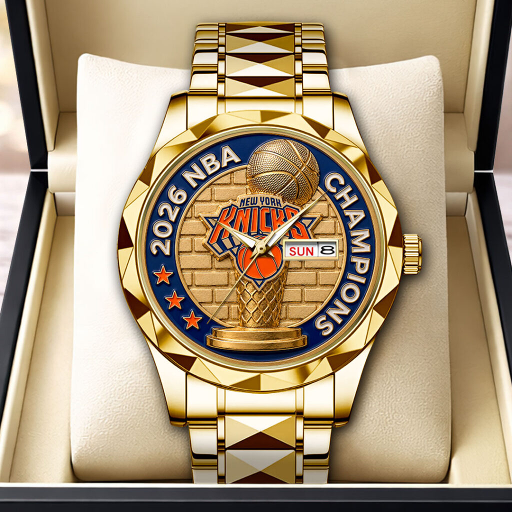 New York Knicks 2026 NBA Finals Champions Alloy Luxury Quartz Watch - HOATT18958