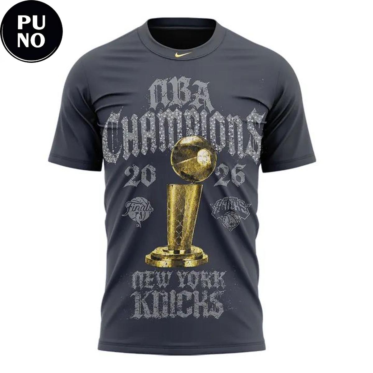 New York Knicks 2026 NBA Finals Champions Locker Room T-Shirt