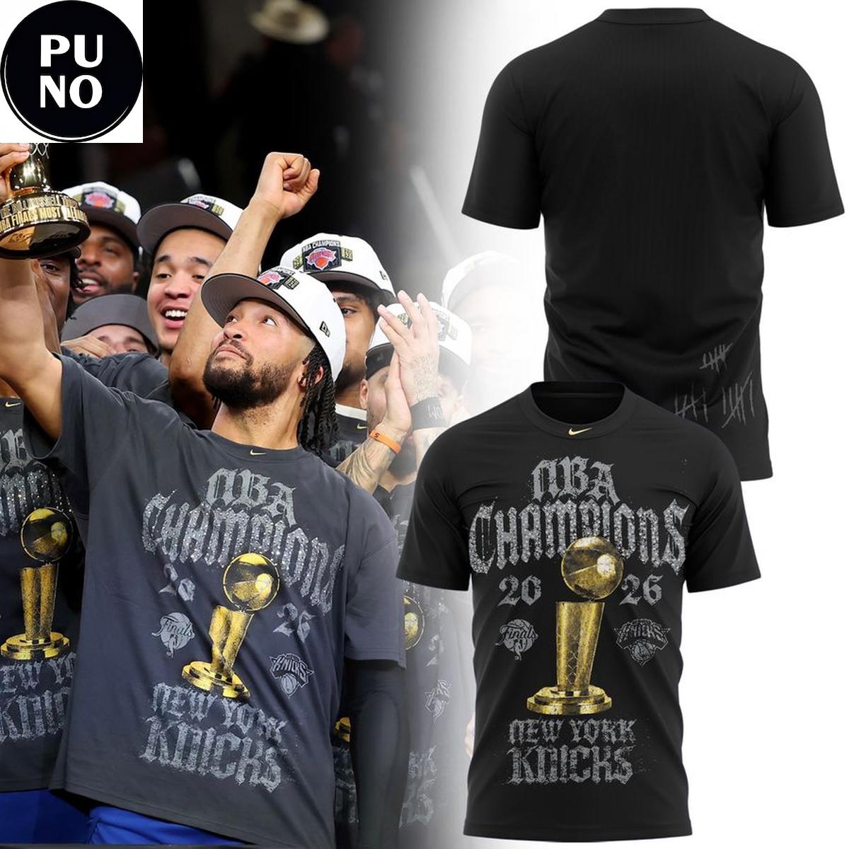 New York Knicks 2026 NBA Finals Champions Locker Room T-Shirt