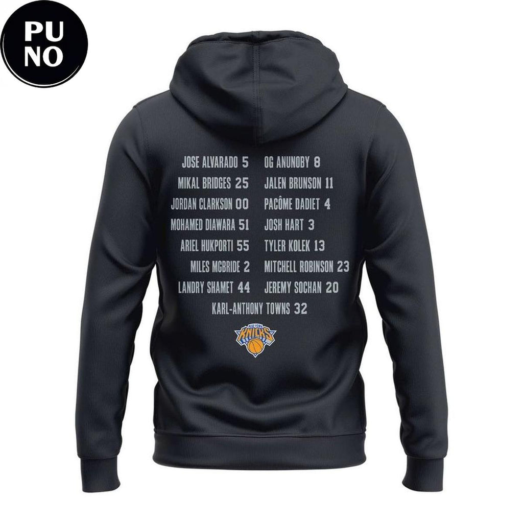 New York Knicks 2026 NBA Finals Champions Roster Hoodie T-Shirt