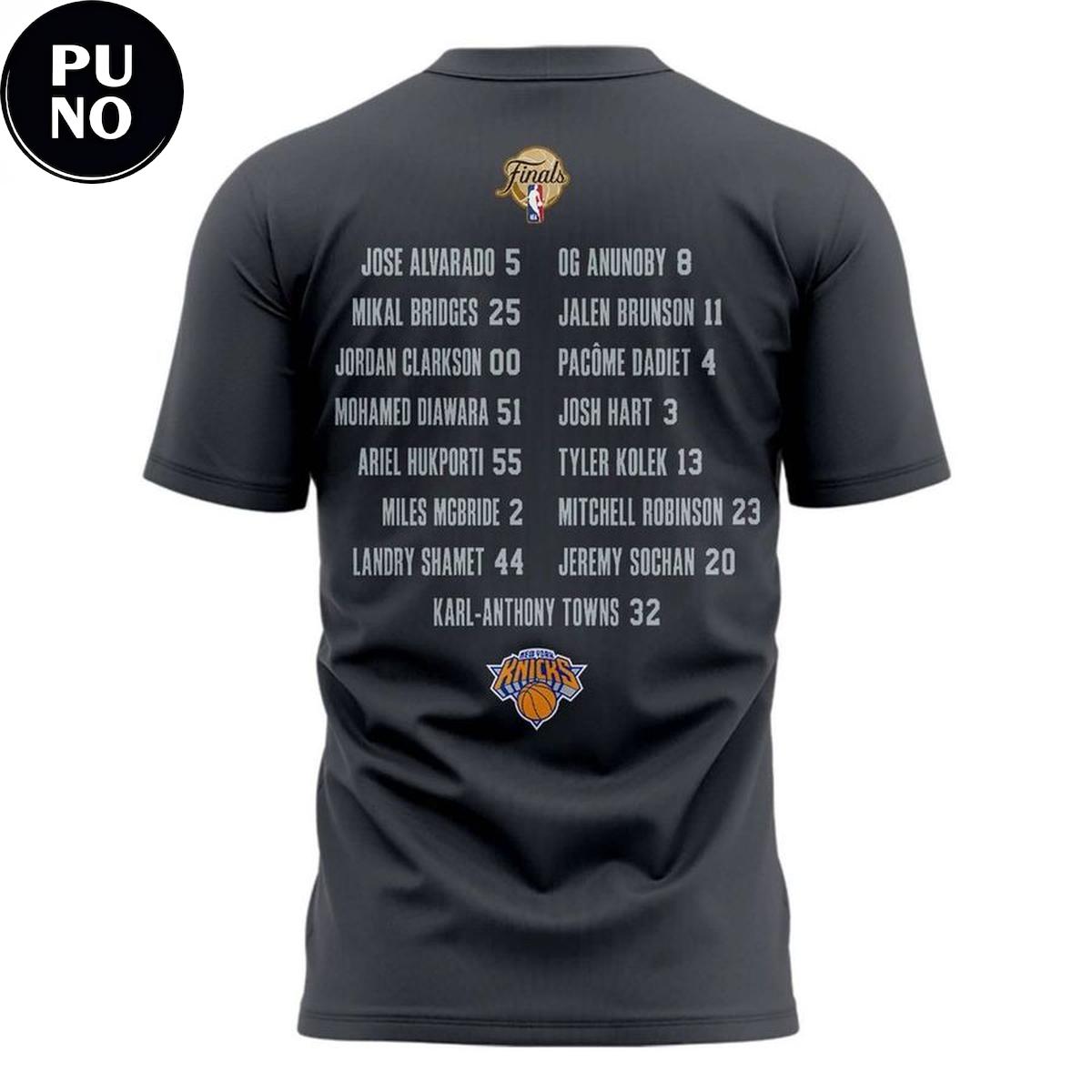 New York Knicks 2026 NBA Finals Champions Roster Hoodie T-Shirt