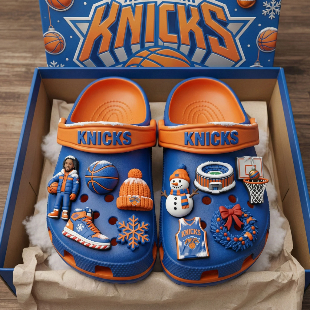 New York Knicks Crocs with Charms