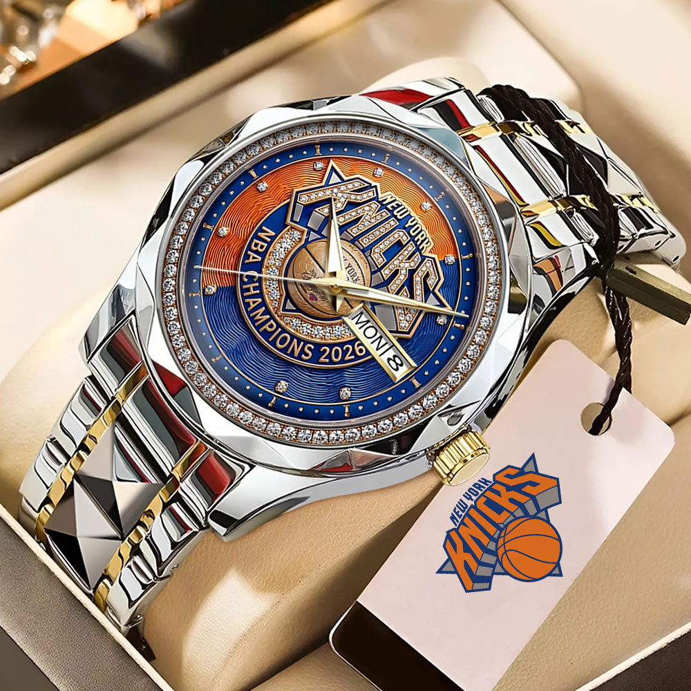 New York Knicks NBA Champions 2026 Alloy Luxury Quartz Watch - TMTHU6899