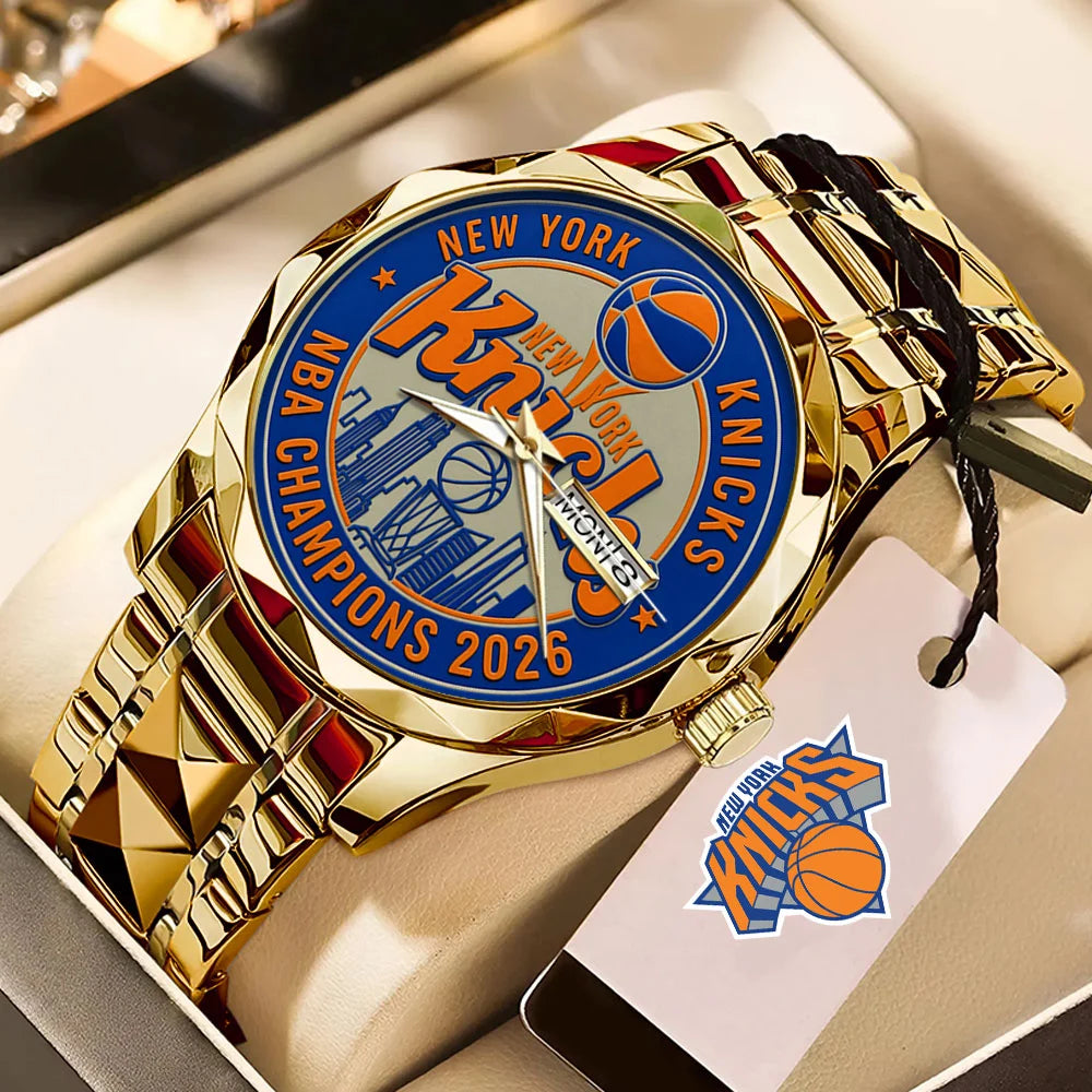 New York Knicks NBA Finals Champions 2026 Alloy Luxury Quartz Watch - TMTHU8914