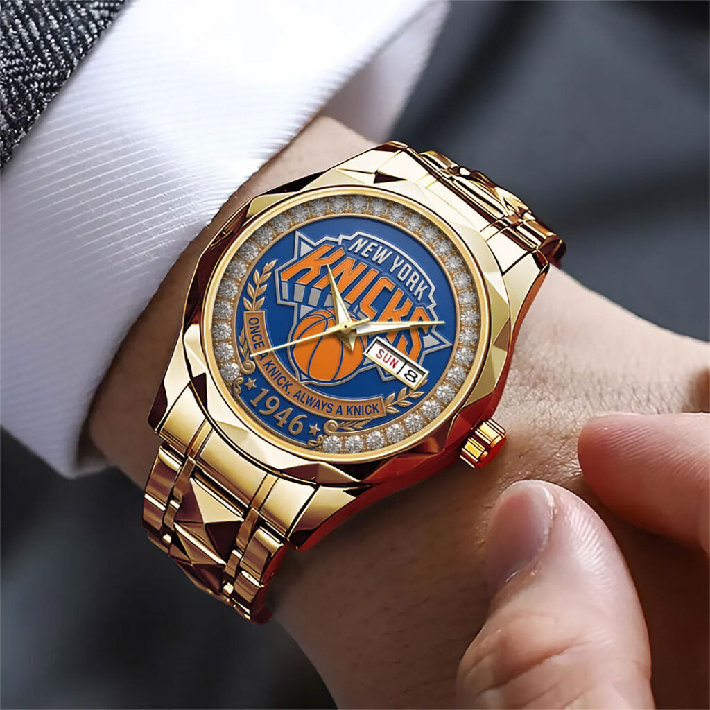 New York Knicks NBA Finals Champions 2026 Alloy Luxury Quartz Watch - TANTN23629