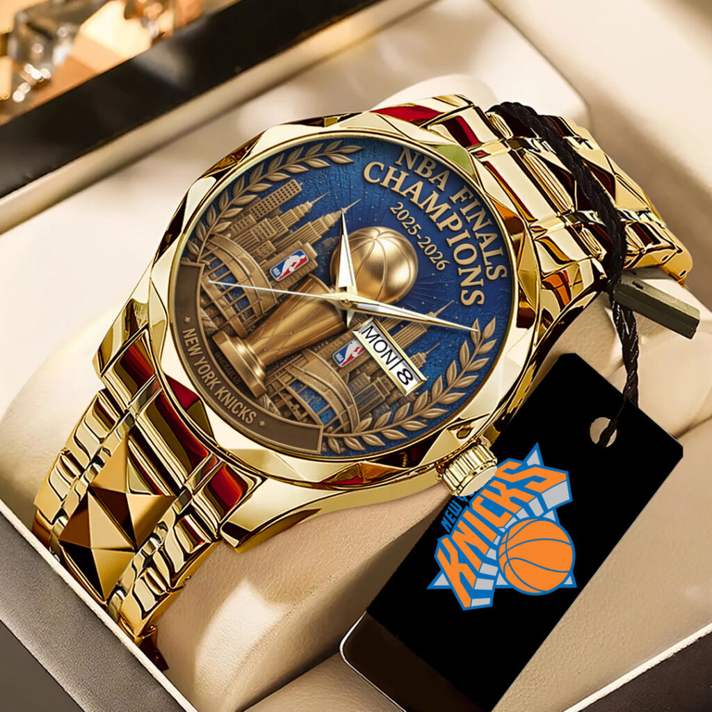 New York Knicks NBA Finals Champions 2026 Alloy Luxury Quartz Watch - TANTN23630