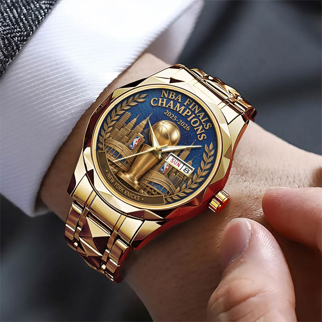 New York Knicks NBA Finals Champions 2026 Alloy Luxury Quartz Watch - TANTN23630