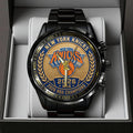 New York Knicks NBA Finals Champions 2026 Black Stainless Steel Watch - TANTN23768
