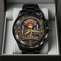 New York Knicks NBA Finals Champions 2026 Black Stainless Steel Watch - TANTN24141