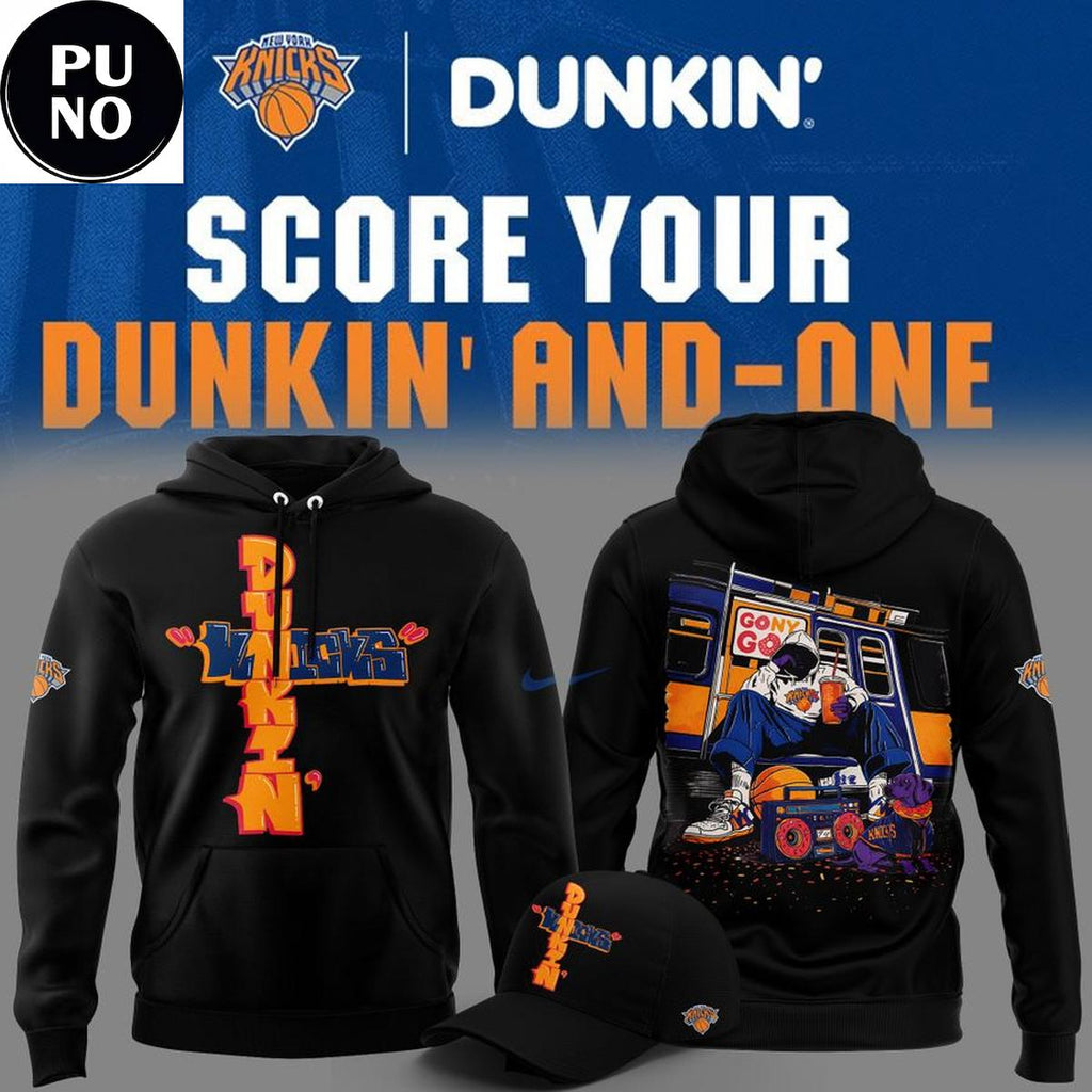 New York Knicks x Dunkin' And-One Hoodie Shirt