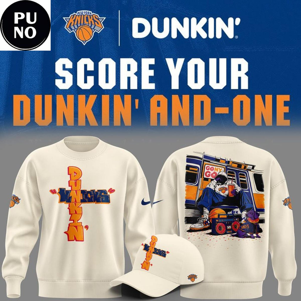 New York Knicks x Dunkin' And-One Hoodie Shirt