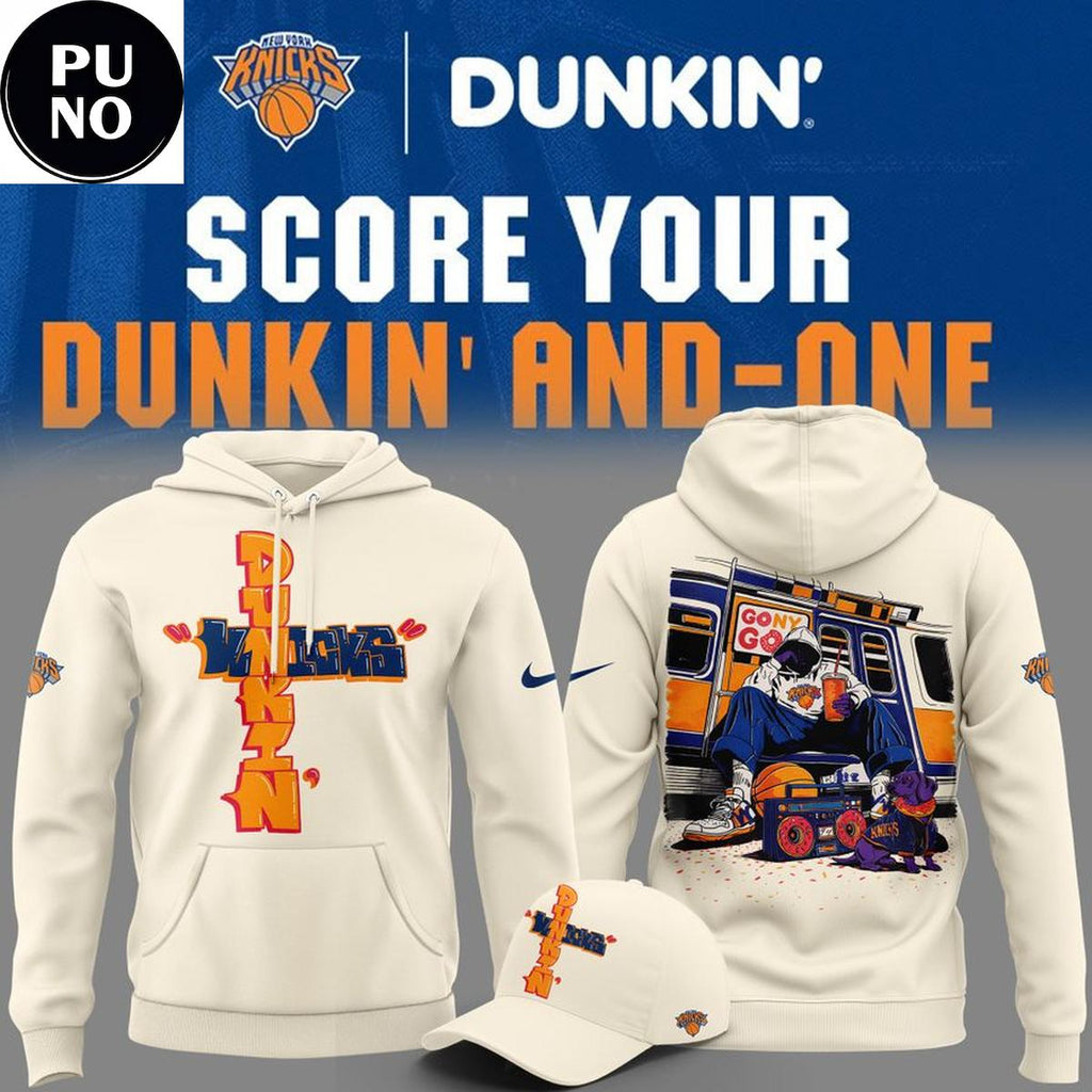 New York Knicks x Dunkin' And-One Hoodie Shirt