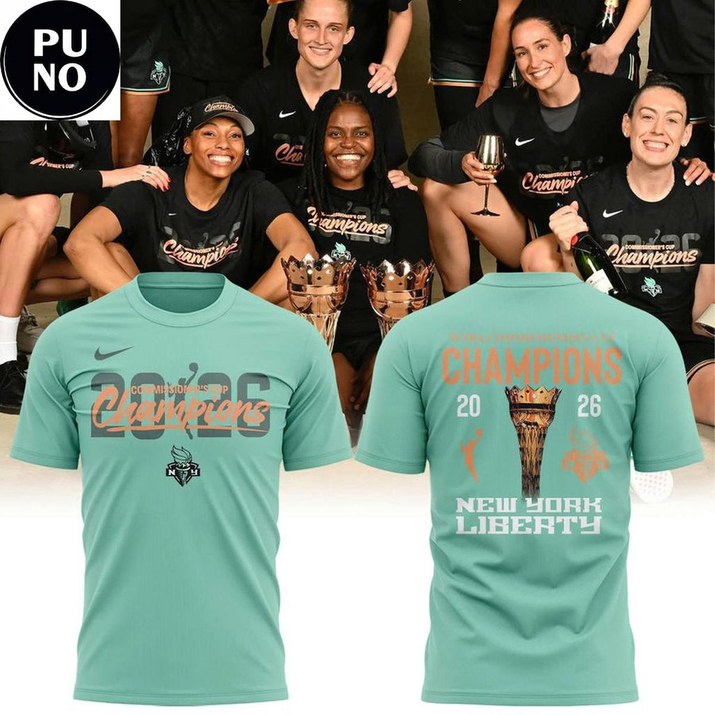 New York Liberty 2026 WNBA Commissioner's Cup Champions Locker Room T-Shirt