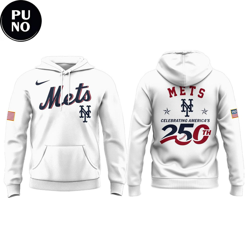 New York Mets 2026 Celebrating America's 250th Hoodie T-Shirt