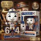 New York Mets 64th Anniversary Figure Doll