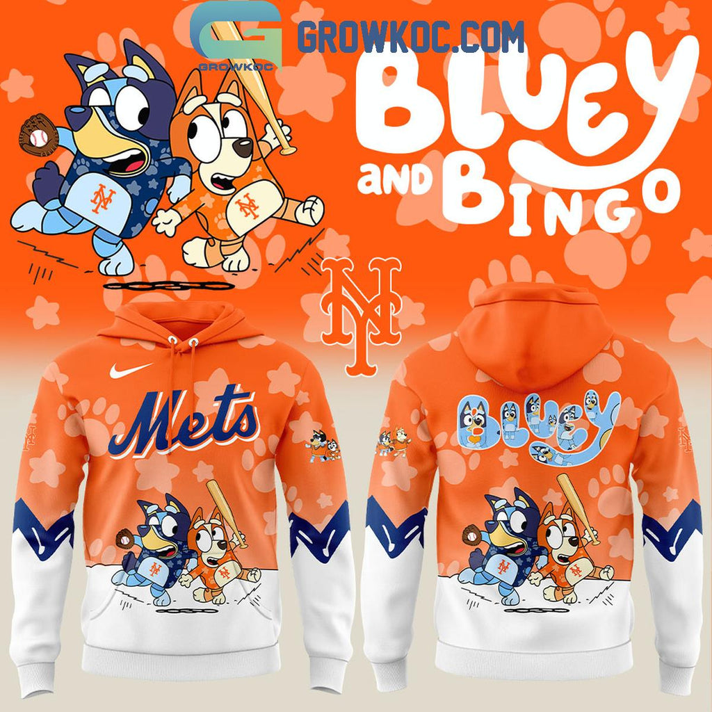 New York Mets Bluey And Bingo 2025 Hoodie Shirt