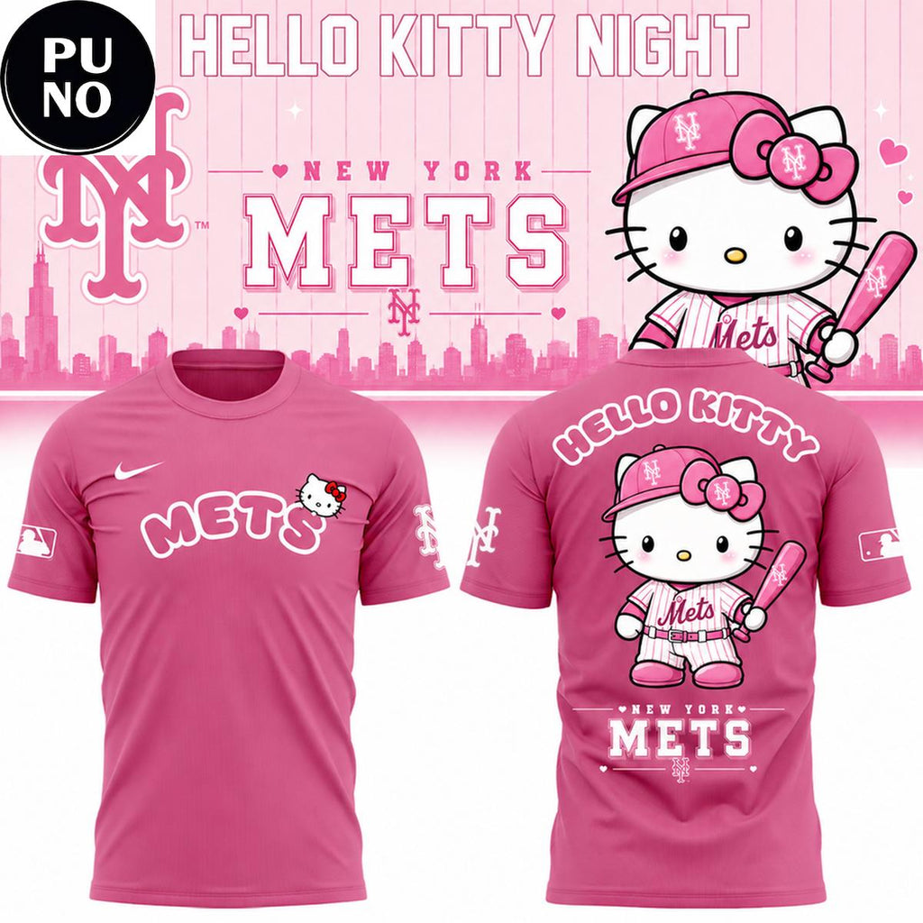 New York Mets x Hello Kitty Night 2026 T-Shirt