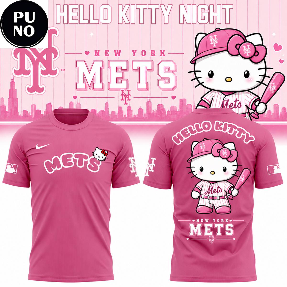 New York Mets x Hello Kitty Night 2026 T-Shirt