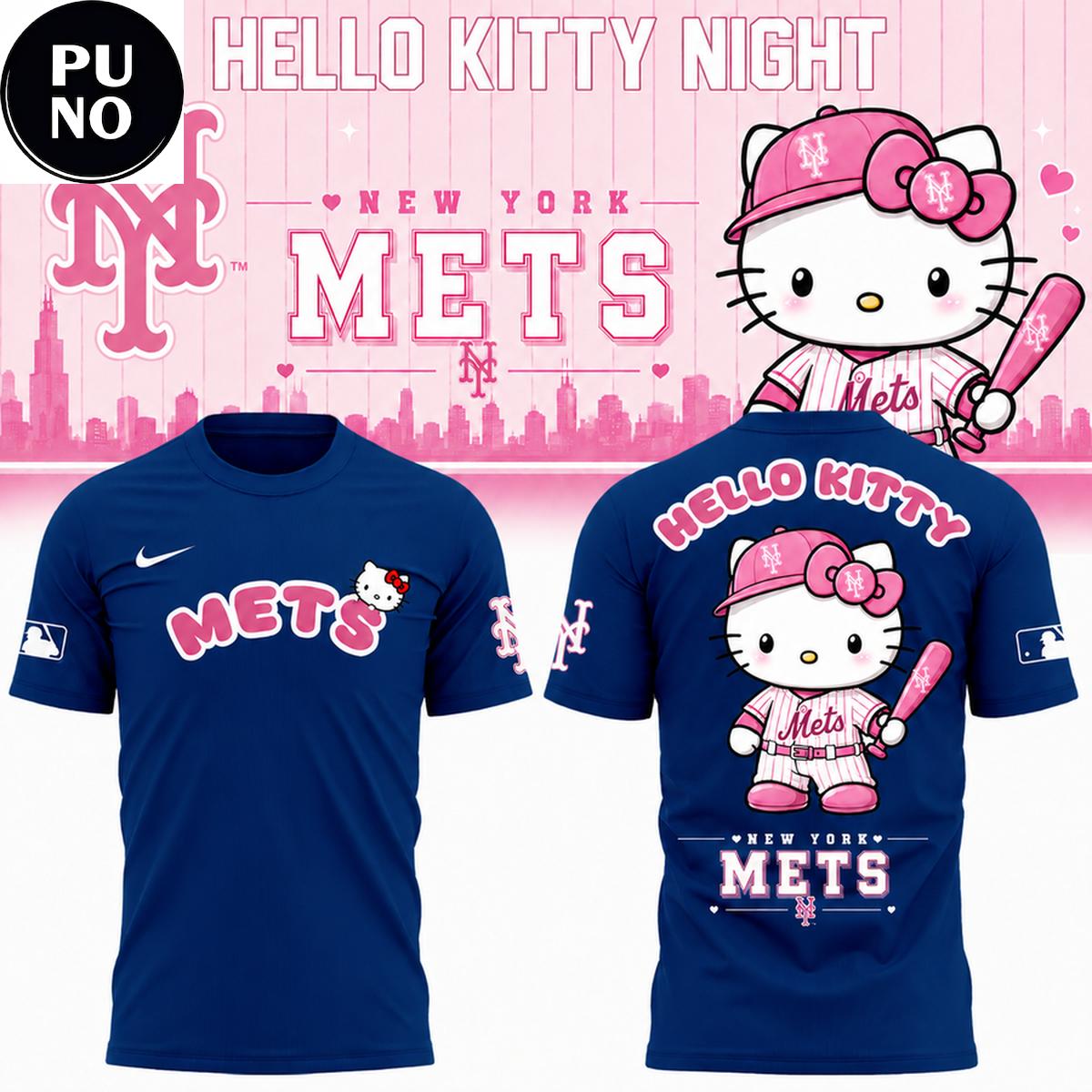 New York Mets x Hello Kitty Night 2026 T-Shirt