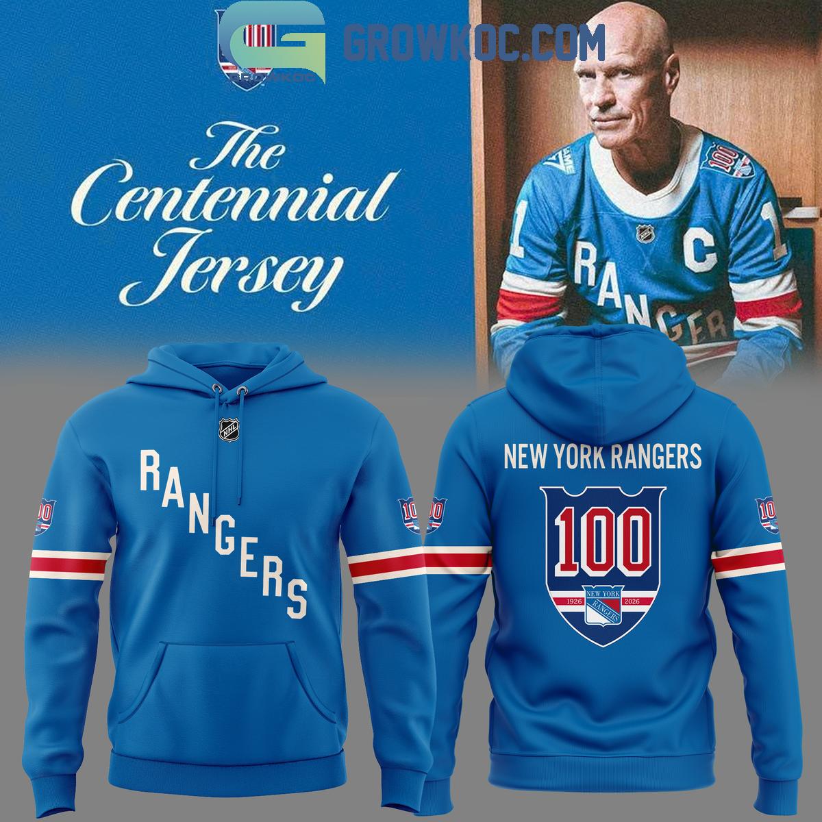 New York Rangers 100 Years Hoodie Shirt
