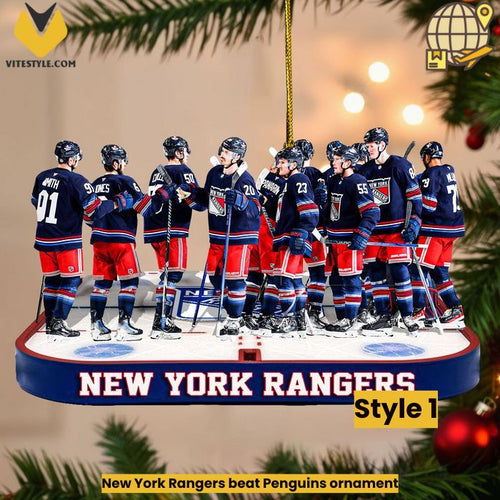 New York Rangers beat Penguins ornament