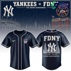 New York Yankees FDNY 25th Anniversary Commemorative Baseball Jersey