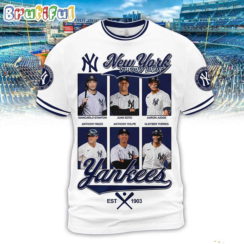New York Yankees Starting Lineup Est 1903 Shirt