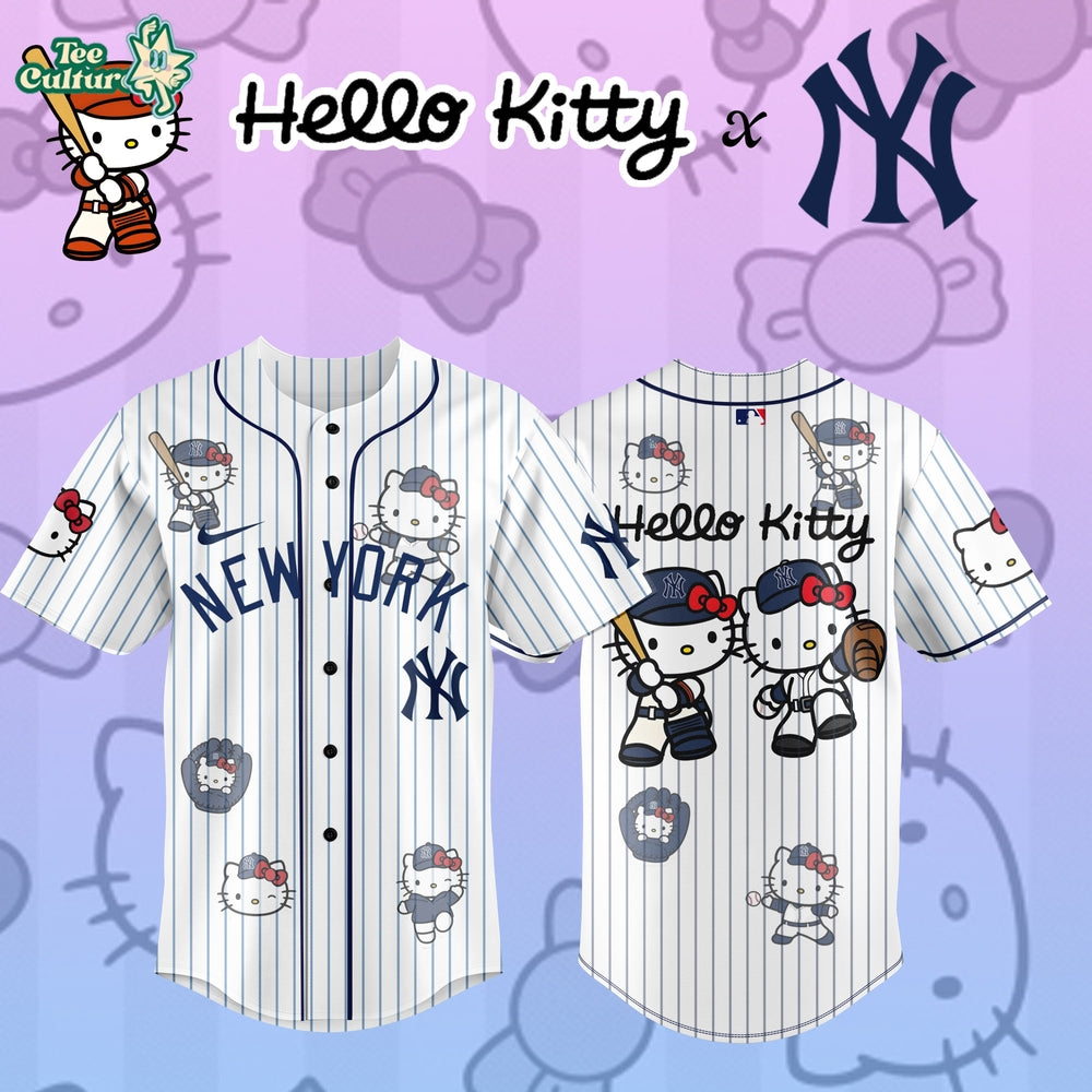 New York Yankees x Hello Kitty Custom Design 2026 Limited Edition Jersey