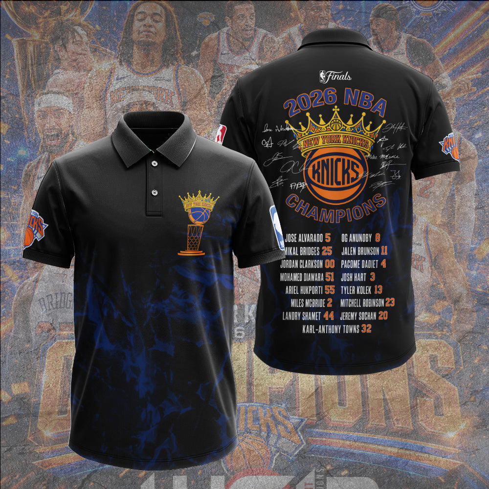 New York Knicks 2026 NBA Champions 3D Apparel – GNE7180
