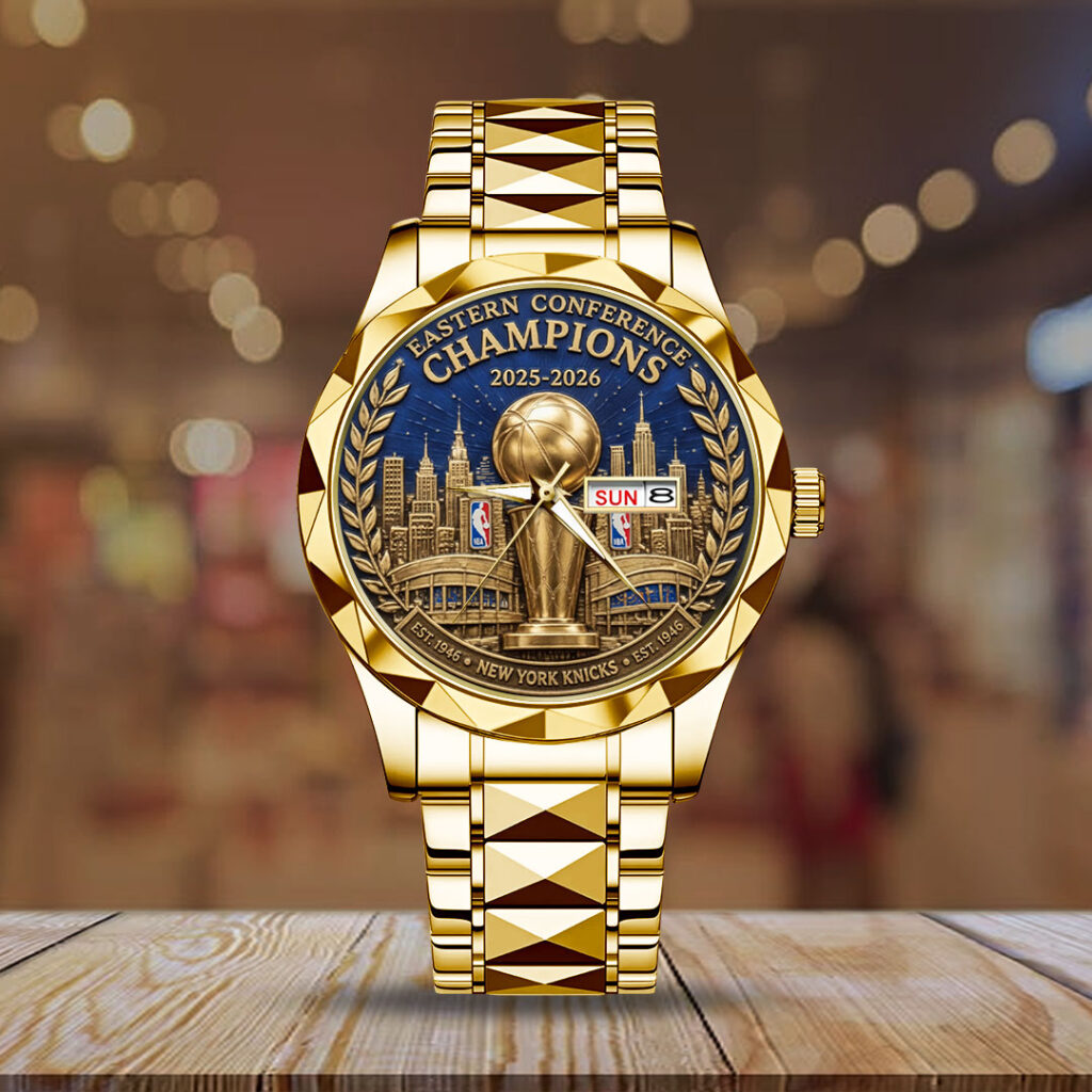 New York Knicks NBA Eastern Conference Champions 2026 Alloy Luxury Quartz Watch - TANTN23200
