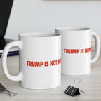 Newsom Trump Is Not Hot Mug