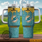 NFL Miami Dolphins Stanley Cup Tumbler Custom Name