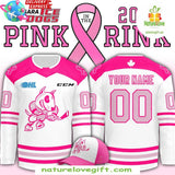 Niagara IceDogs Pink in the Rink 2026 Hockey Jersey