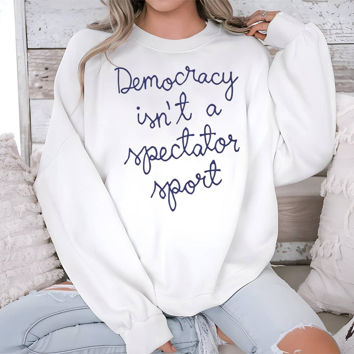 Nicole Wallace Democracy Is Not A Spectator Sport Shirt